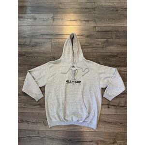 Vintage Adidas MLS Cup Hoodie Mens 2XL XXL Gray Seattle Pullover
